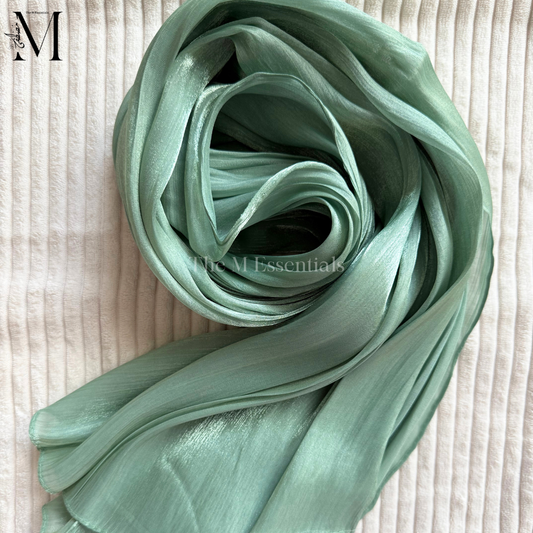 Spearmint Silk Hijabs Online UAE | Elegant & Luxurious | The M Essentials
