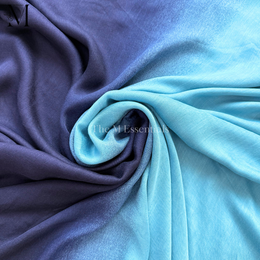 Midnight Blue Ombre - Soft Modal Hijab | The M Essentials