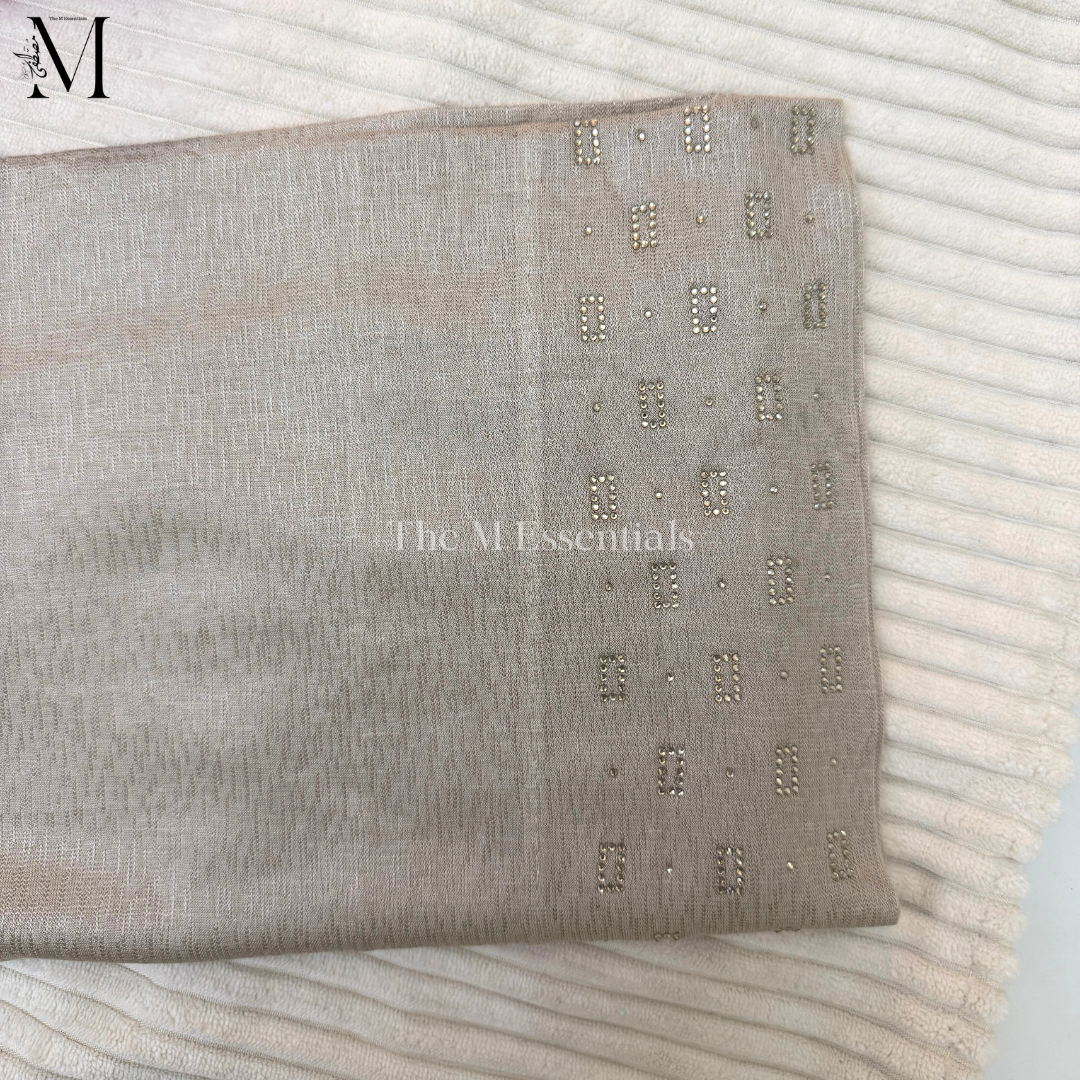 Pull-Up Jersey Hijab - Light Tan