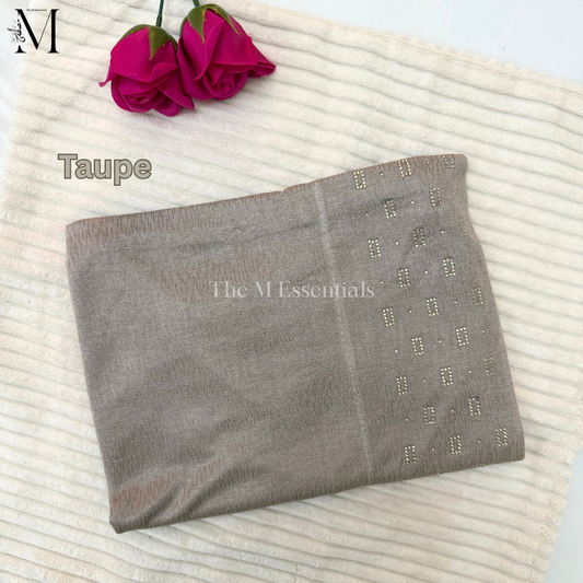 Pull-Up Jersey Hijab - Taupe