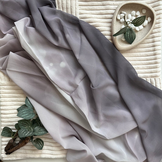 Gray Ombre Chiffon