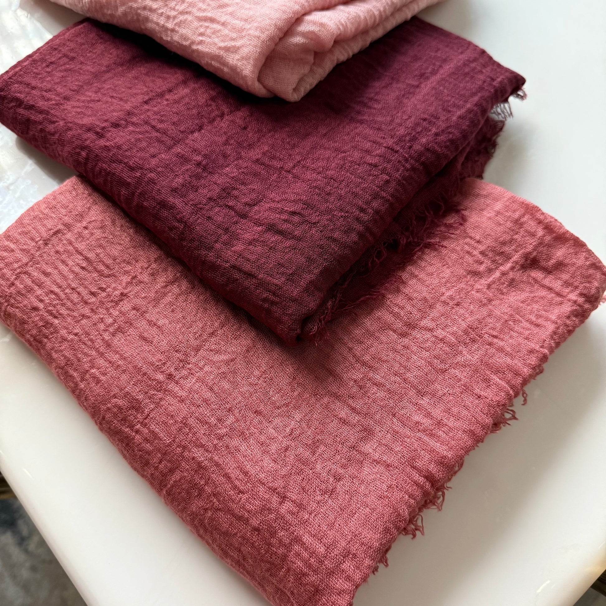 Pastels Crimps Cotton Hijabs Online UAE | Breathable Everyday Hijabs | The M Essentials