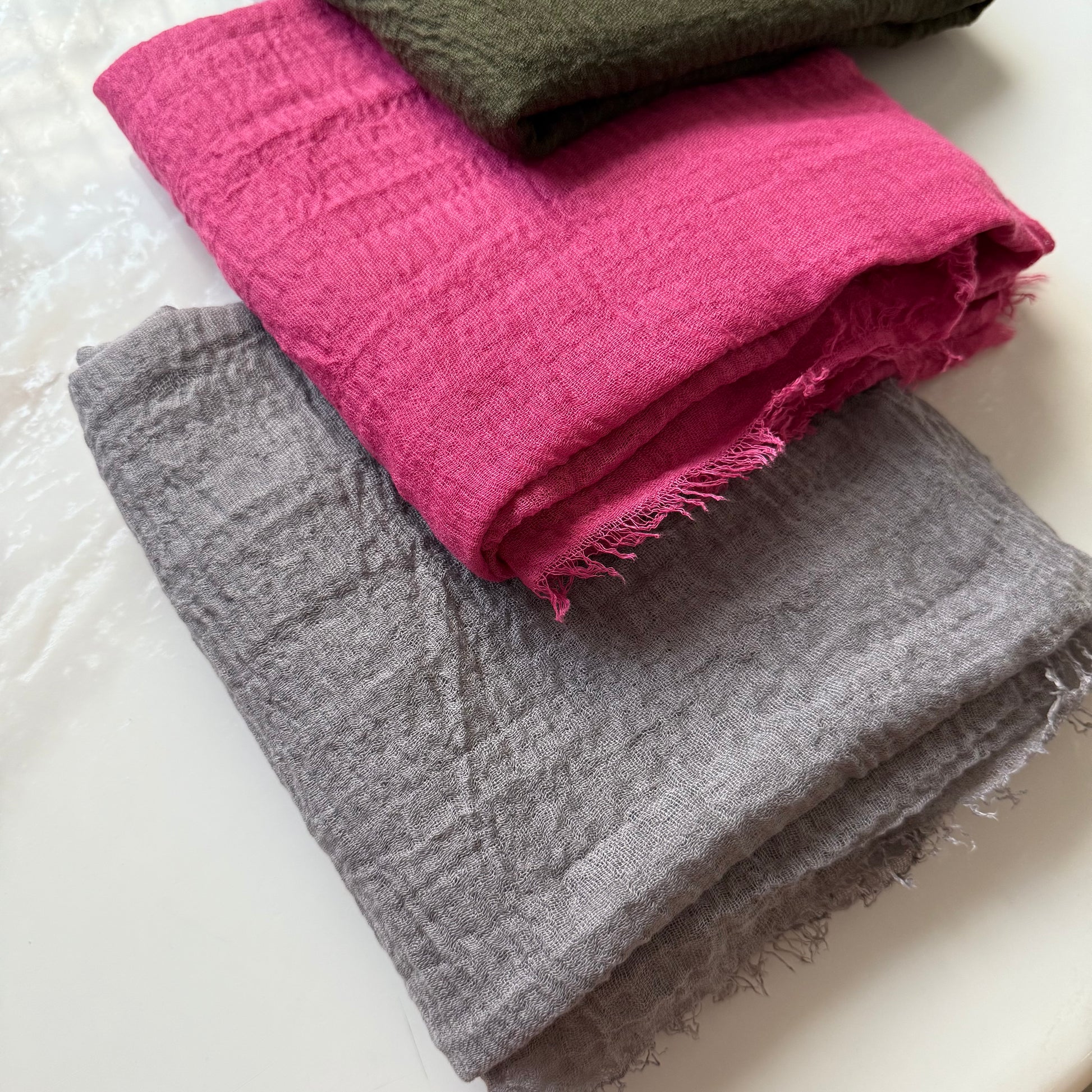 Crimps Cotton Hijabs Online UAE | Breathable Everyday Hijabs | The M Essentials