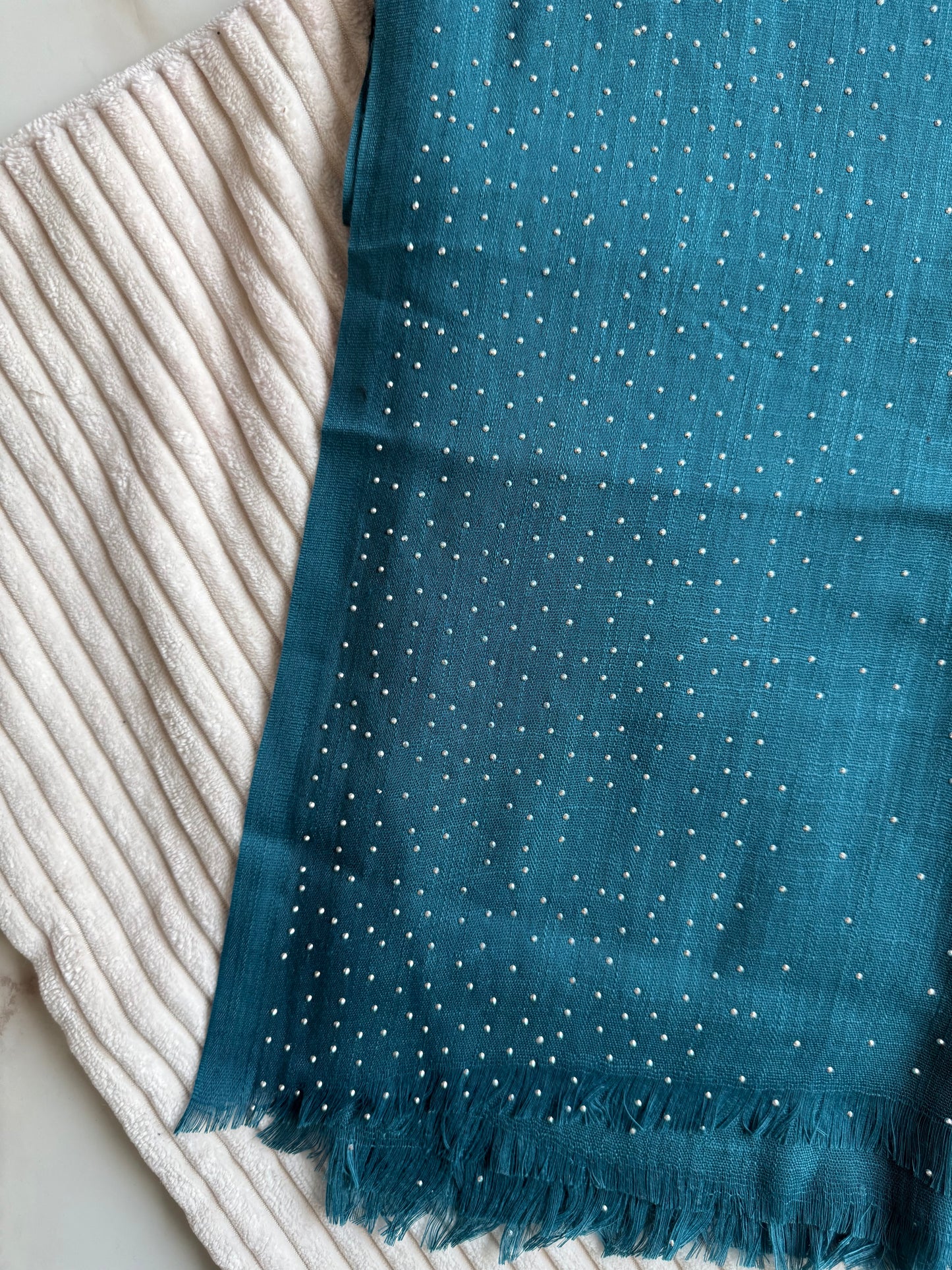 Deep Blue Cotton Stonework | The M Essentials