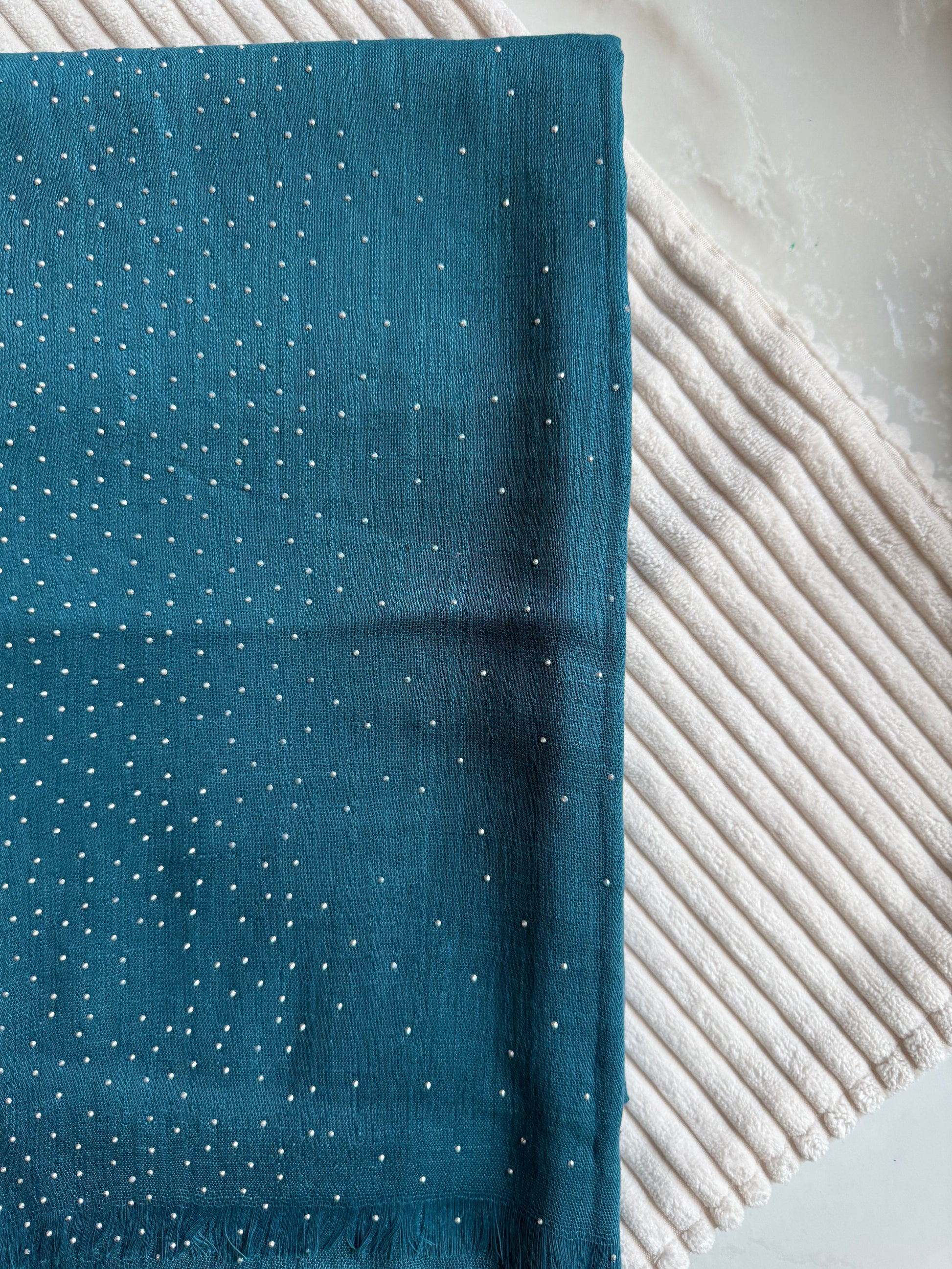 Deep Blue Cotton Stonework | The M Essentials