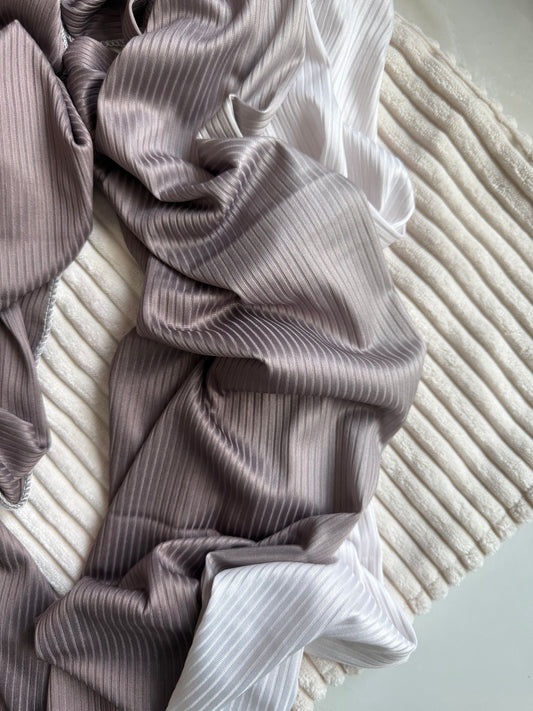 Brown Ribbed Jersey - The M Essentials