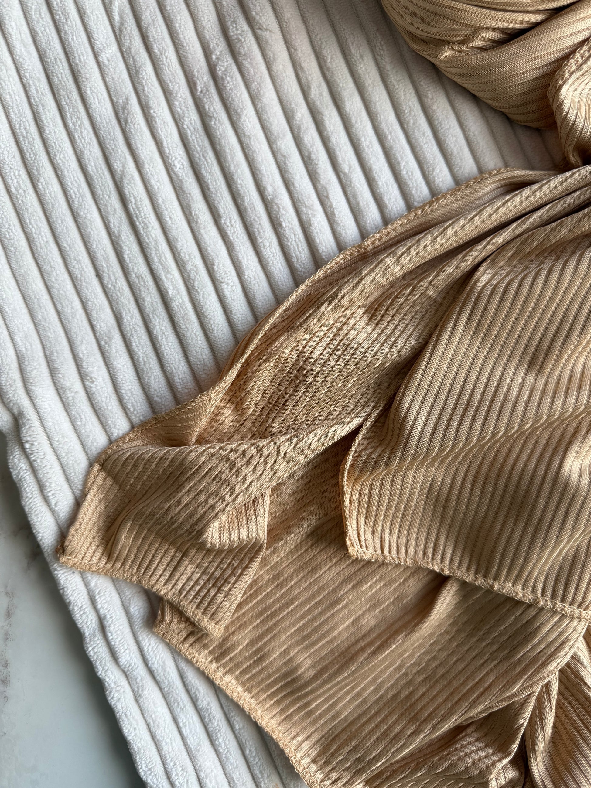 Pale Yellow Jersey Hijabs Online UAE | Stretch & Comfort | The M Essentials