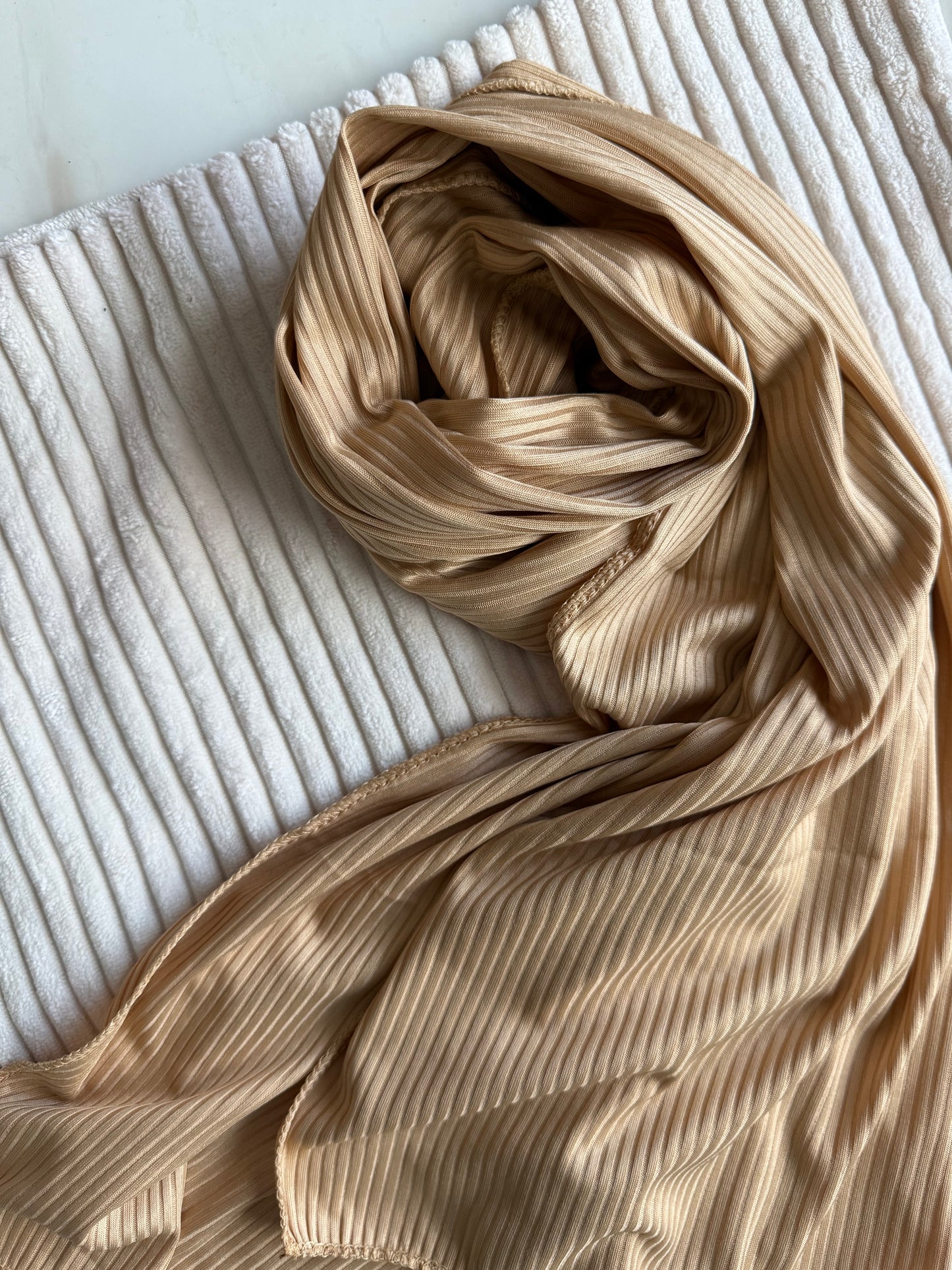 Pale Yellow Jersey Hijabs Online UAE | Stretch & Comfort | The M Essentials