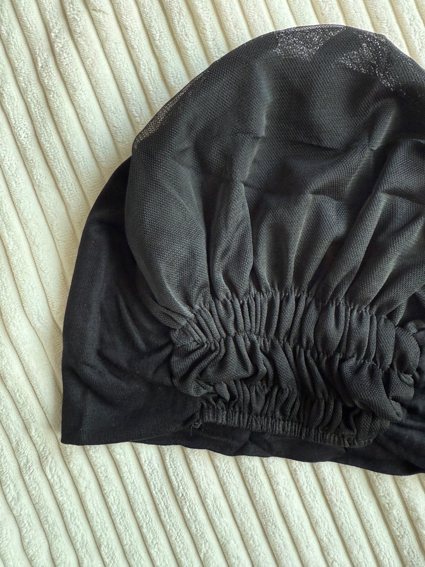 Black Mesh Hijab Cap | The M Essentials