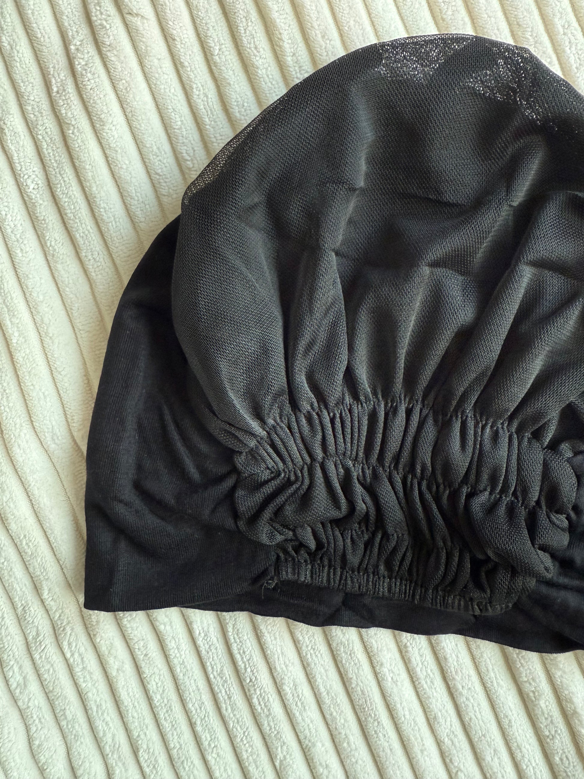 Black Mesh Hijab Cap | The M Essentials