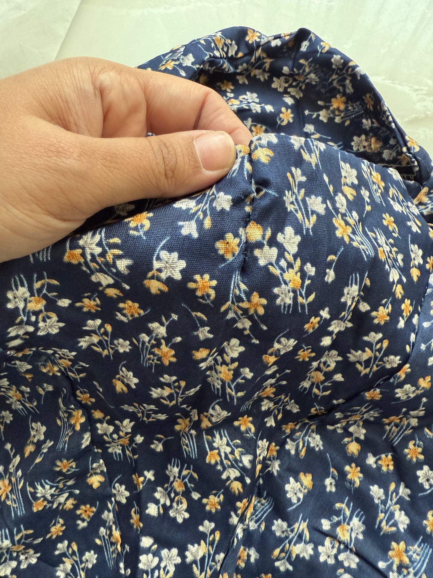 Blue Printed Prayer Chaddar Online UAE | Modest & Elegant | The M Essentials