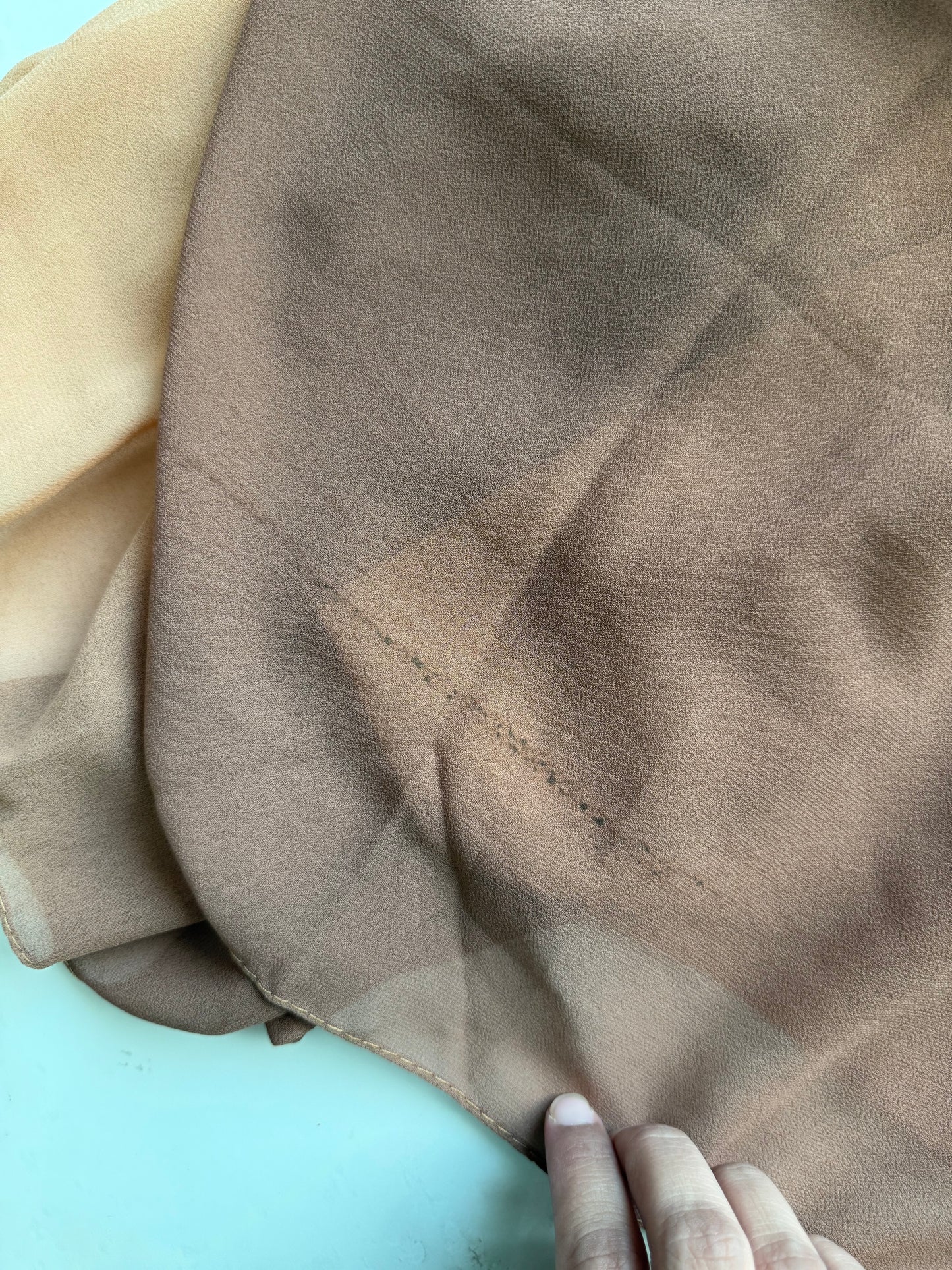 Brown Beige Ombre Chiffon Hijabs Online UAE | Lightweight & Elegant | The M Essentials