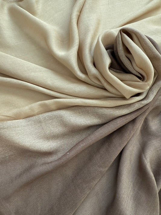 Caramel Ombre - Soft, Lightweight Modal Hijab | The M Essentials