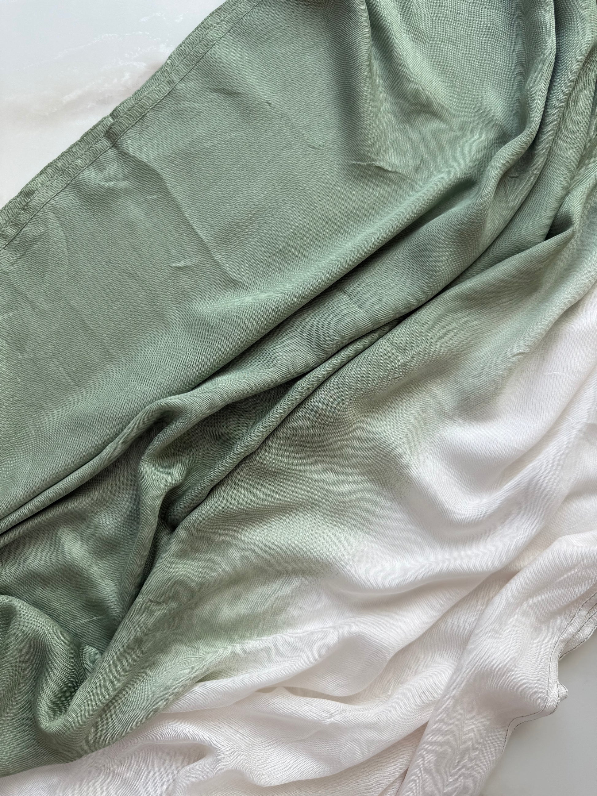 Green Ombre - Soft, Lightweight Modal Hijab | The M Essentials