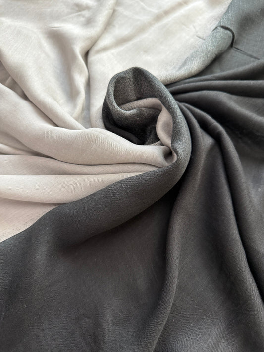 Monochrome Ombre - Soft Modal Hijabs | The M Essentials