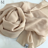 Skin Shade Chiffon Hijab