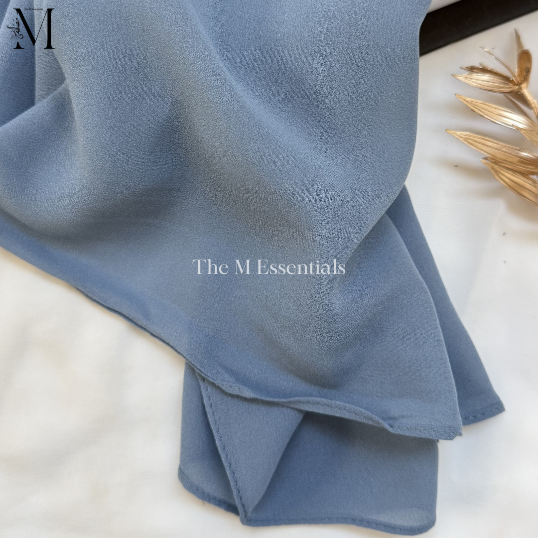 Soft chiffon hijab lightweight no iron scarf for women