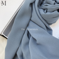 Soft chiffon hijab lightweight no iron scarf for women