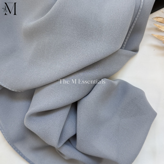 Soft chiffon hijab lightweight no iron scarf for women