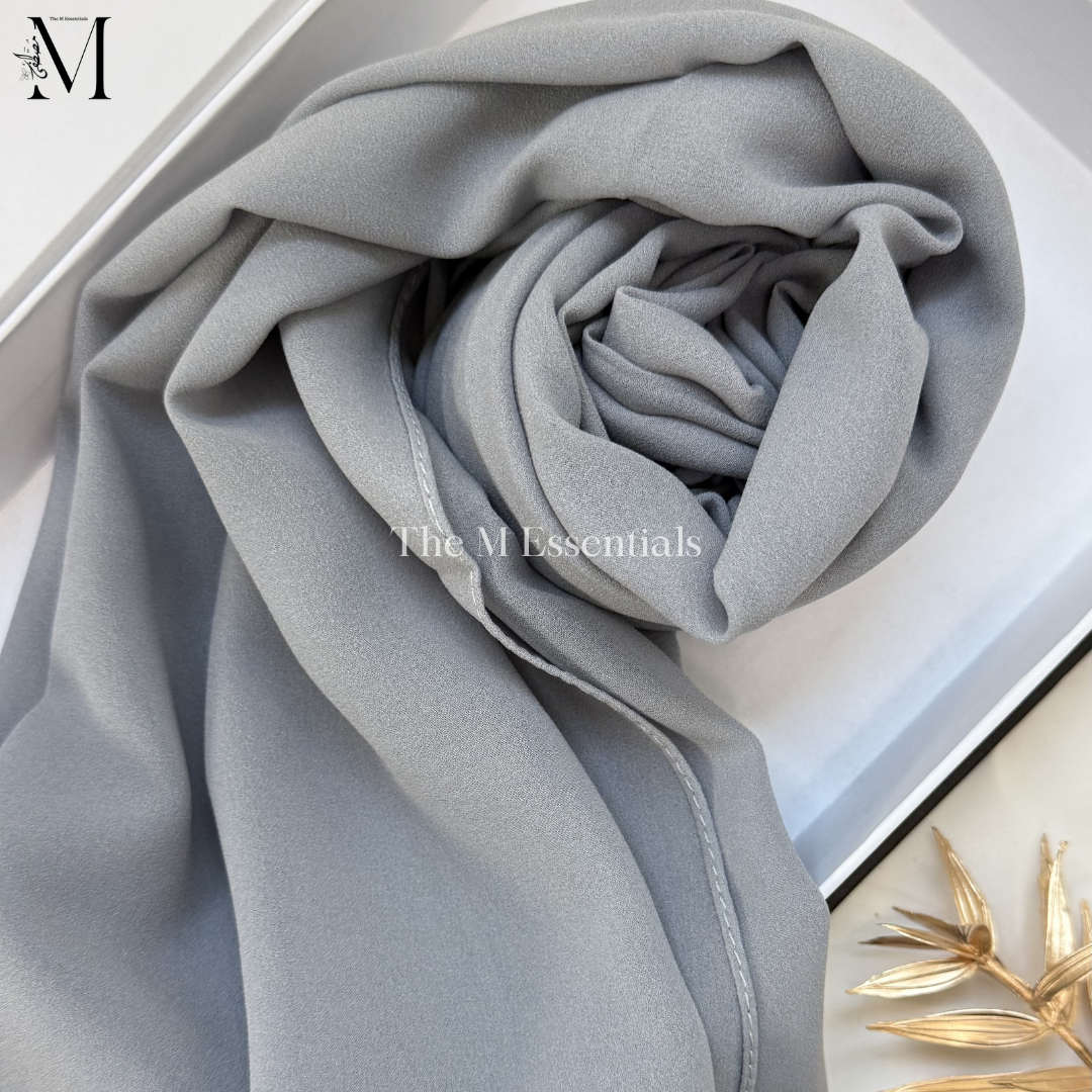 Soft chiffon hijab lightweight no iron scarf for women