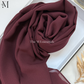Soft chiffon hijab lightweight no iron scarf for women