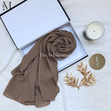 Soft chiffon hijab lightweight no iron scarf for women