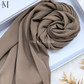 Soft chiffon hijab lightweight no iron scarf for women