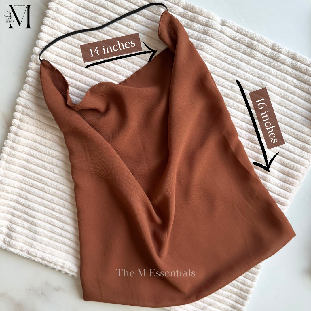 Chocolate Brown Chiffon Niqaab / Veil