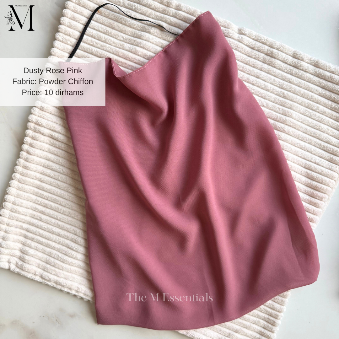 Dusty Rose Pink Chiffon Niqaab