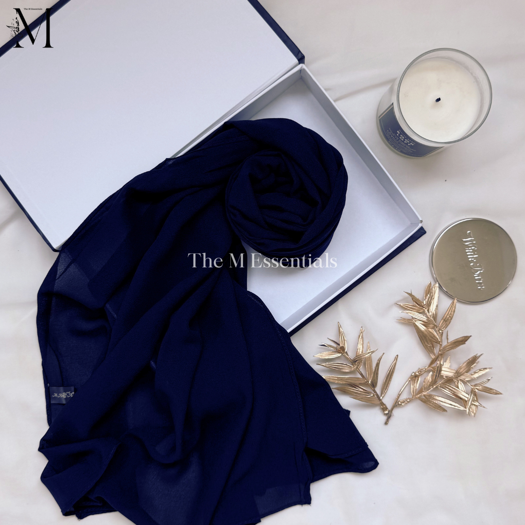 Soft chiffon hijab lightweight no iron scarf for women