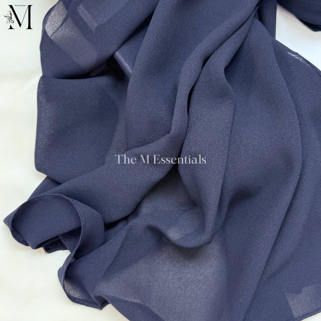 Soft chiffon hijab lightweight no iron scarf for women