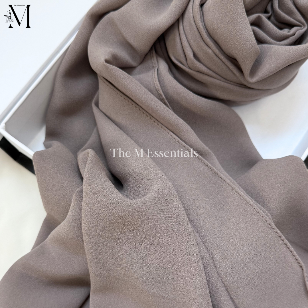 Soft chiffon hijab lightweight no iron scarf for women