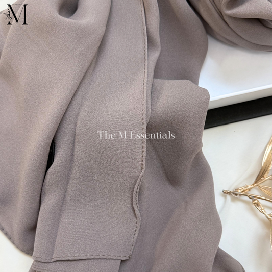 Soft chiffon hijab lightweight no iron scarf for women
