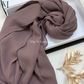 Soft chiffon hijab lightweight no iron scarf for women