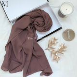 Soft chiffon hijab lightweight no iron scarf for women