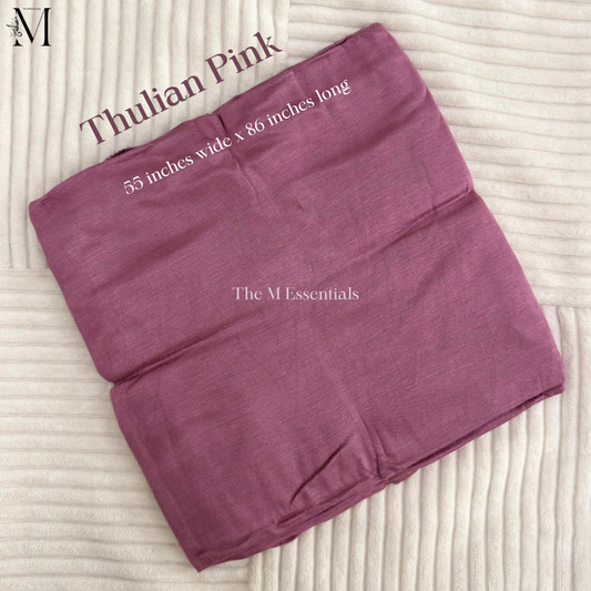 Thulian Pink Big Cotton Jersey Hijab