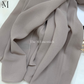 Soft chiffon hijab lightweight no iron scarf for women