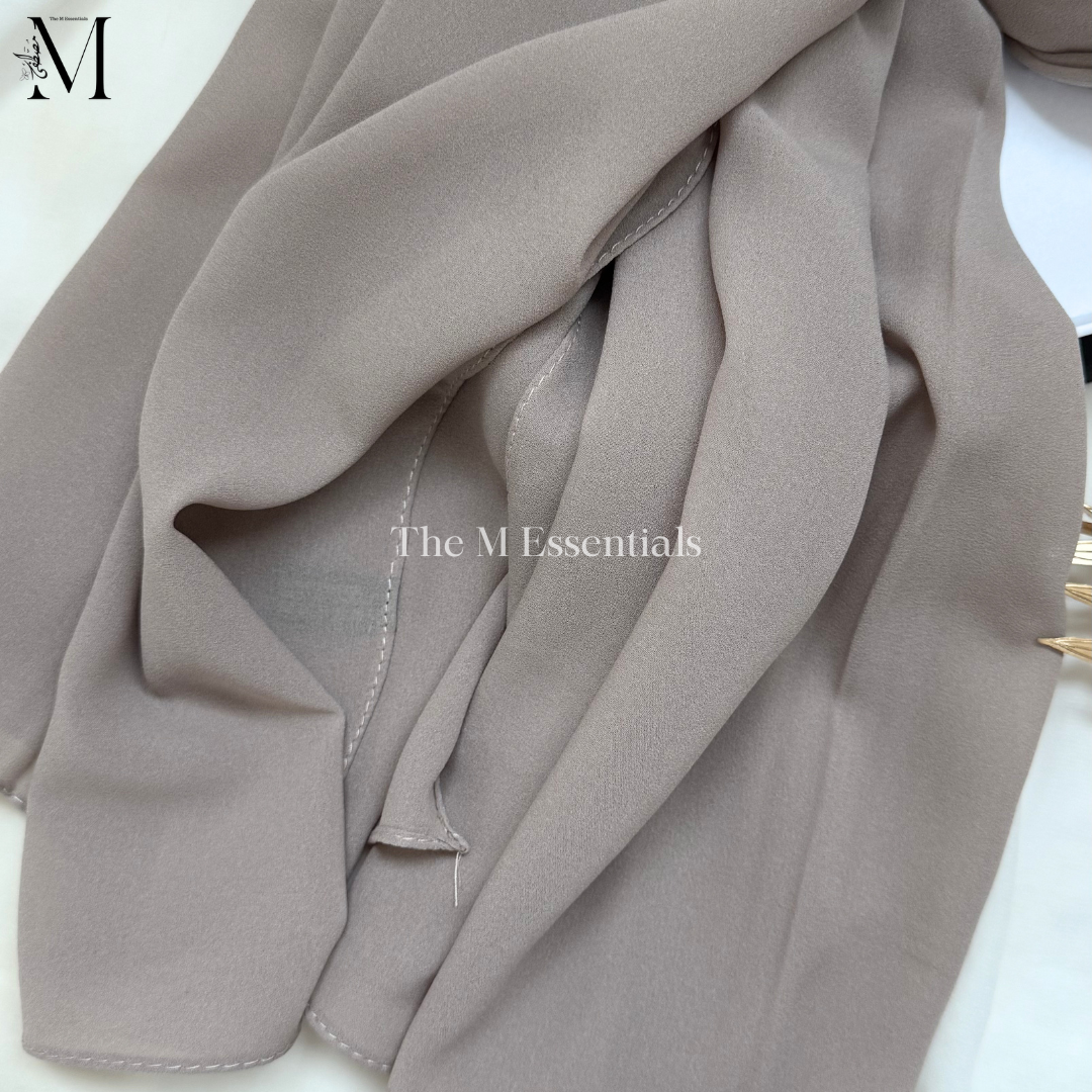 Soft chiffon hijab lightweight no iron scarf for women