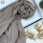Soft chiffon hijab lightweight no iron scarf for women