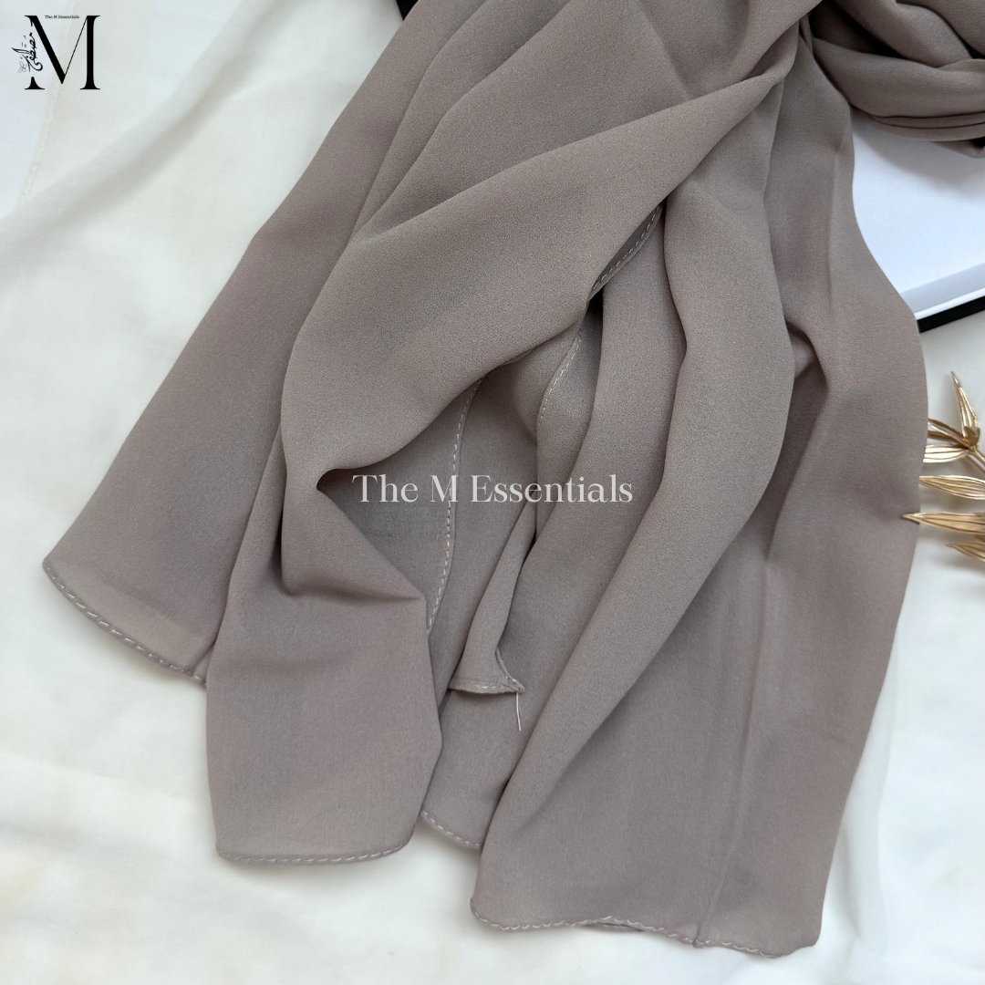 Soft chiffon hijab lightweight no iron scarf for women