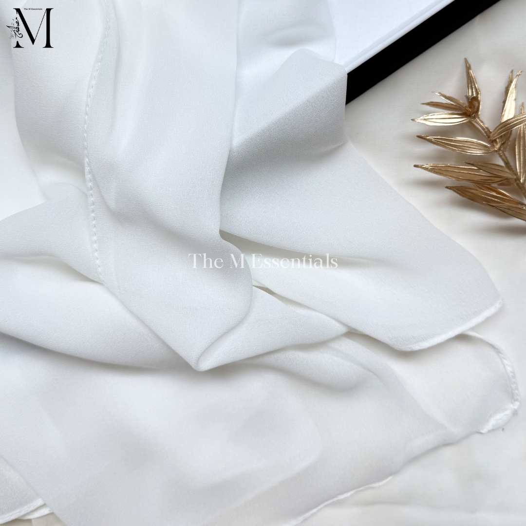 Soft chiffon hijab lightweight no iron scarf for women